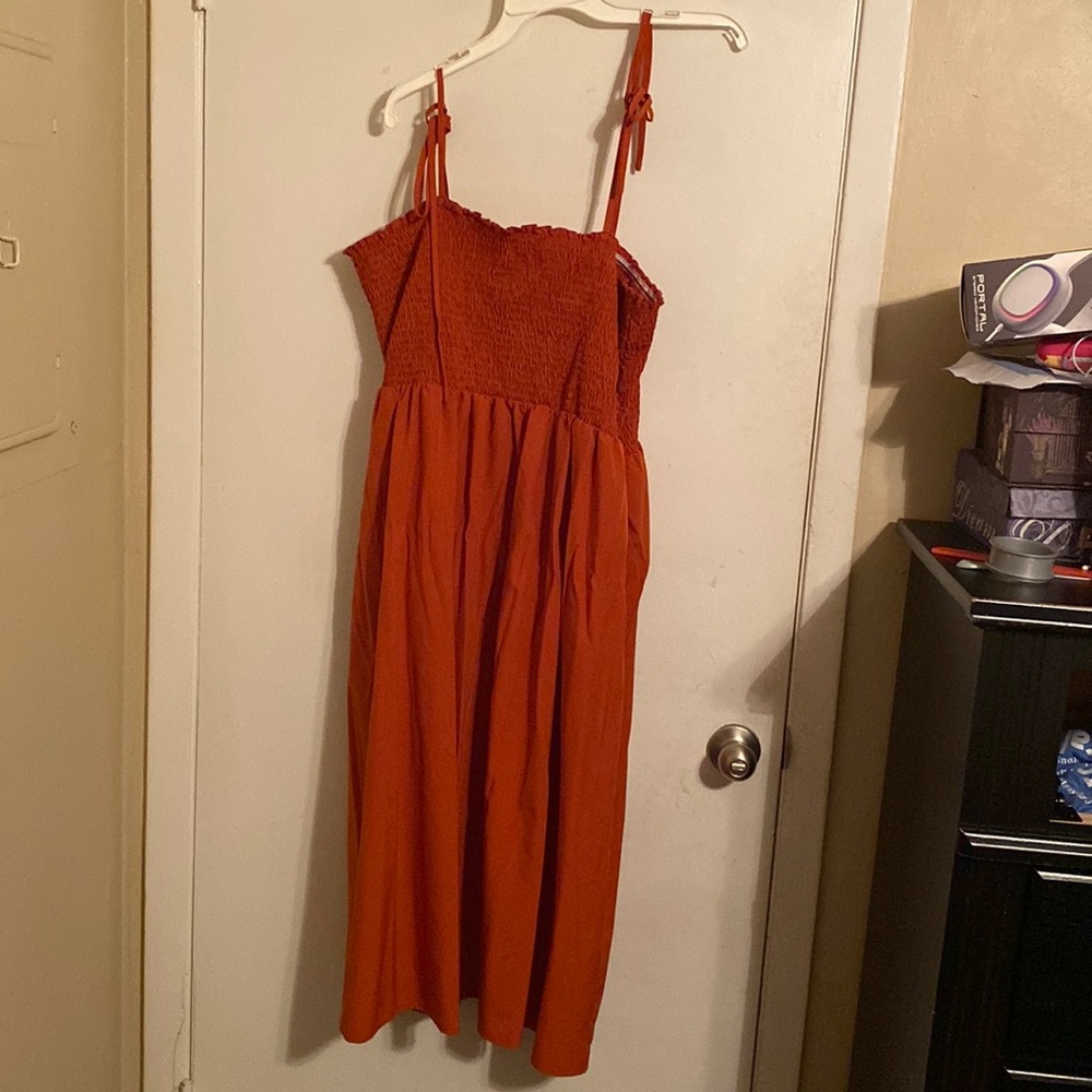 Size 2xl Rust Orange Shein Sundress. Only worn once due to being too big.